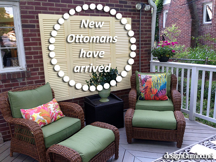 New ottomans - Doesn't this look comfy?