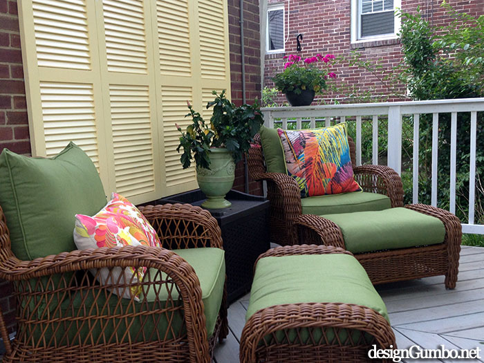 New ottomans - Sit a spell, we'll have morning coffee or an evening beverage